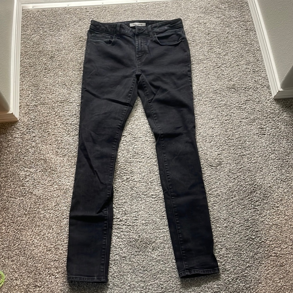 Pacsun Black Stacked Skinny Jeans 30x32